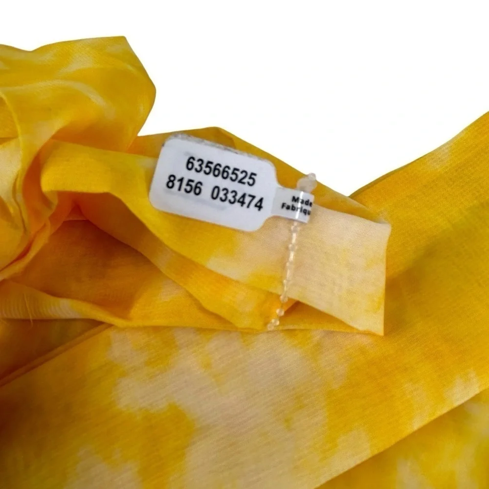 NEW Free People Yellow Tie Dye Headband Headscarf Tie Behind Soft